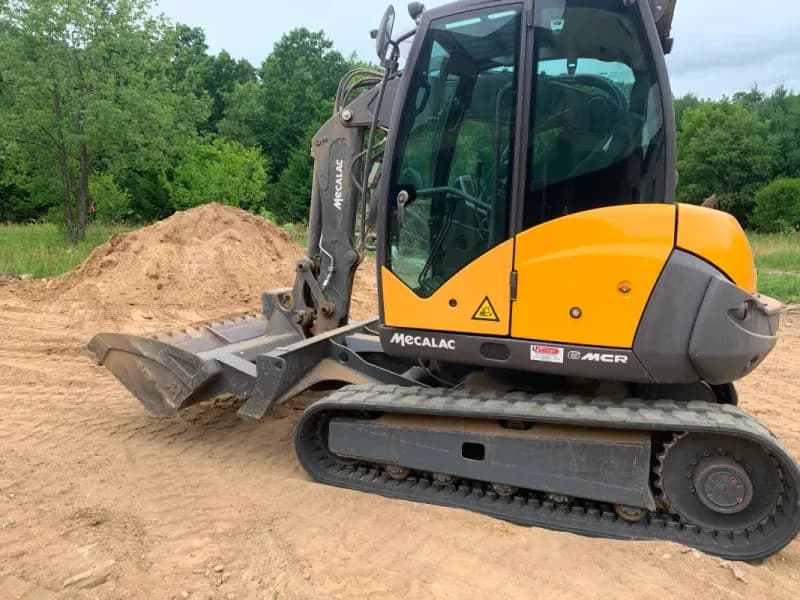Mini Excavator Machine Work
