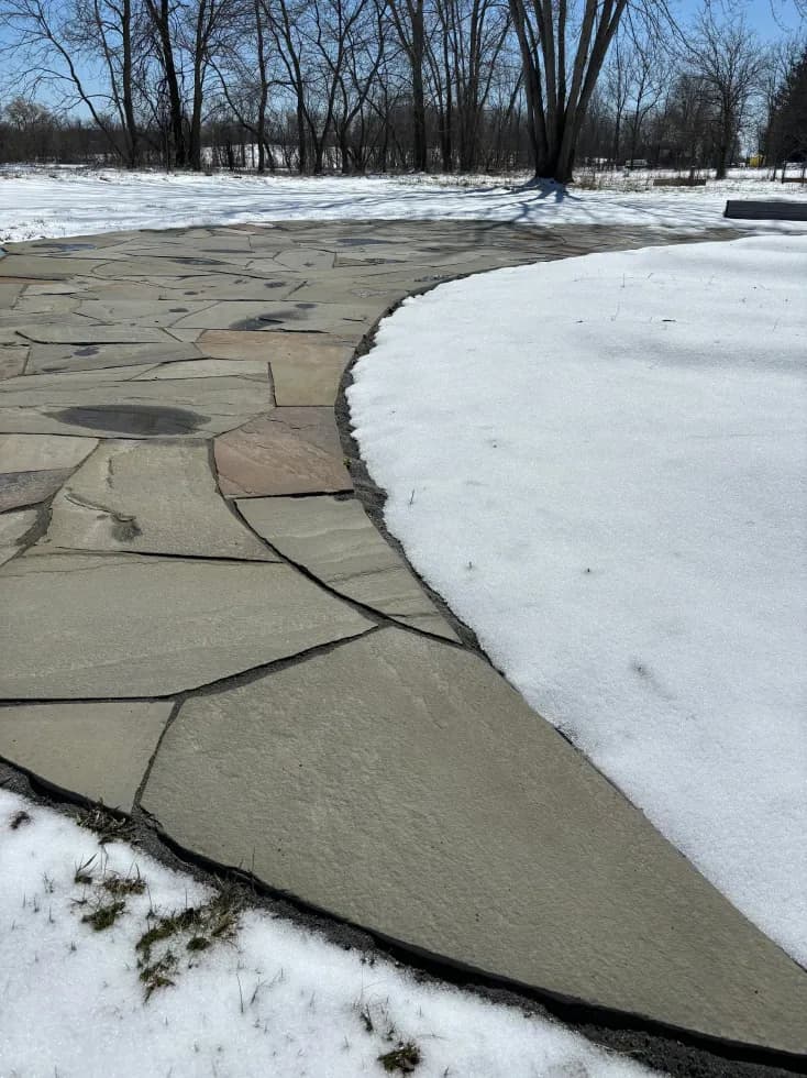 Custom Paver Moon Patio
